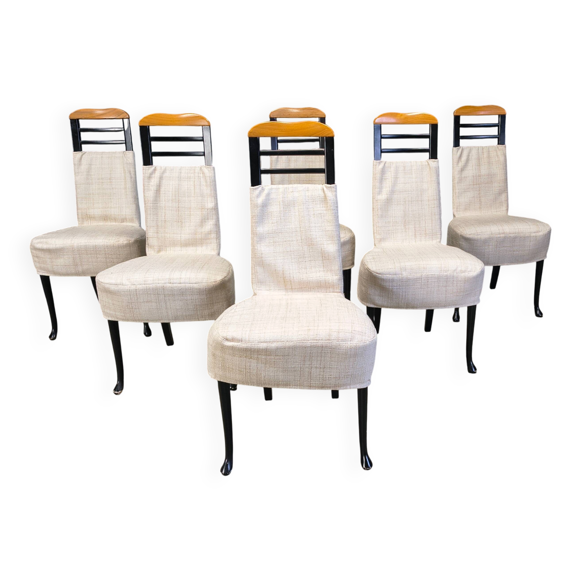 Vintage dining chairs by Giorgetti, 1970s