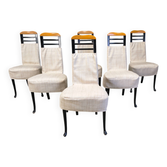 Vintage dining chairs by Giorgetti, 1970s