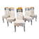 Vintage dining chairs by Giorgetti, 1970s