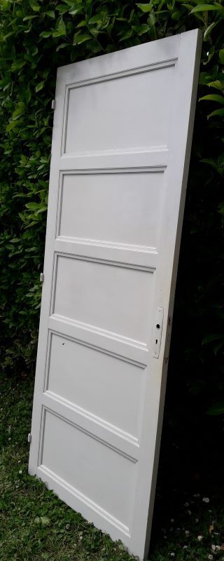 Porte vintage panneautée