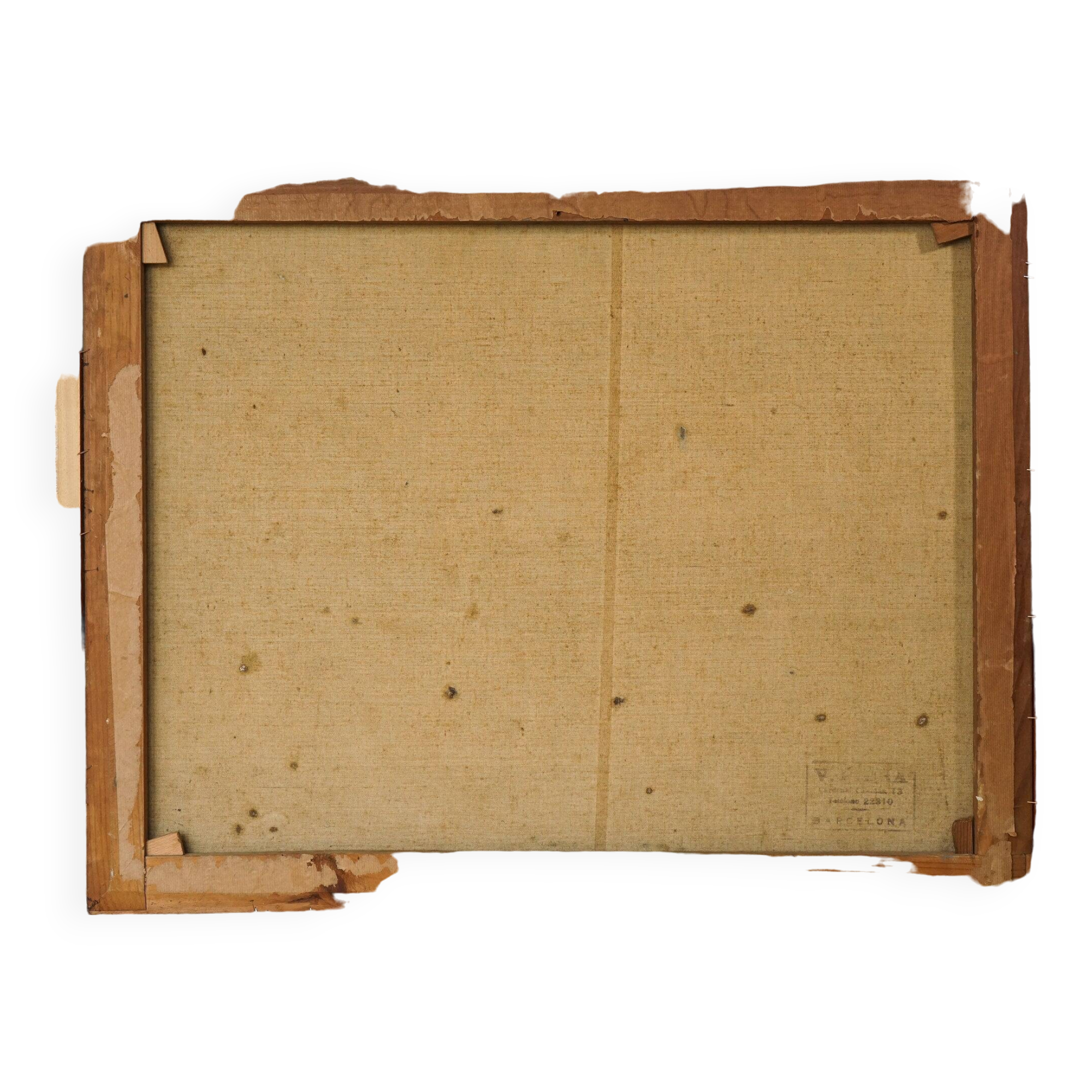 Impressionist Town Scene - Oil on Canvas