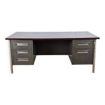 Bureau de direction avec plateau en stratifié palissandre par Mobiltecnica Torino