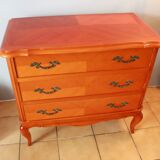Commode varnished louis XV style curved feet