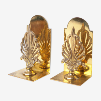 Vintage bookends in brass