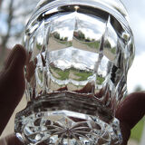 6 gobelets en verre à facettes