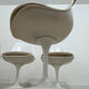 Tulip table – Knoll International in marble and 4 chairs – Ee
