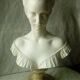 Bust of Josephine de Beauharnais in marble powder, marble base, A.Giannelli