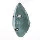Masque Accolay en céramique bleue turquoise, années 60