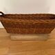 Vintage baguette wicker basket