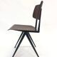 Lot of 4 vintage school chairs Galvanitas S16 Netherlands