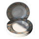 Set of 6 plates from the New Givors Earthenware Factory "Gisèle"