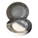 Set of 6 plates from the New Givors Earthenware Factory "Gisèle"