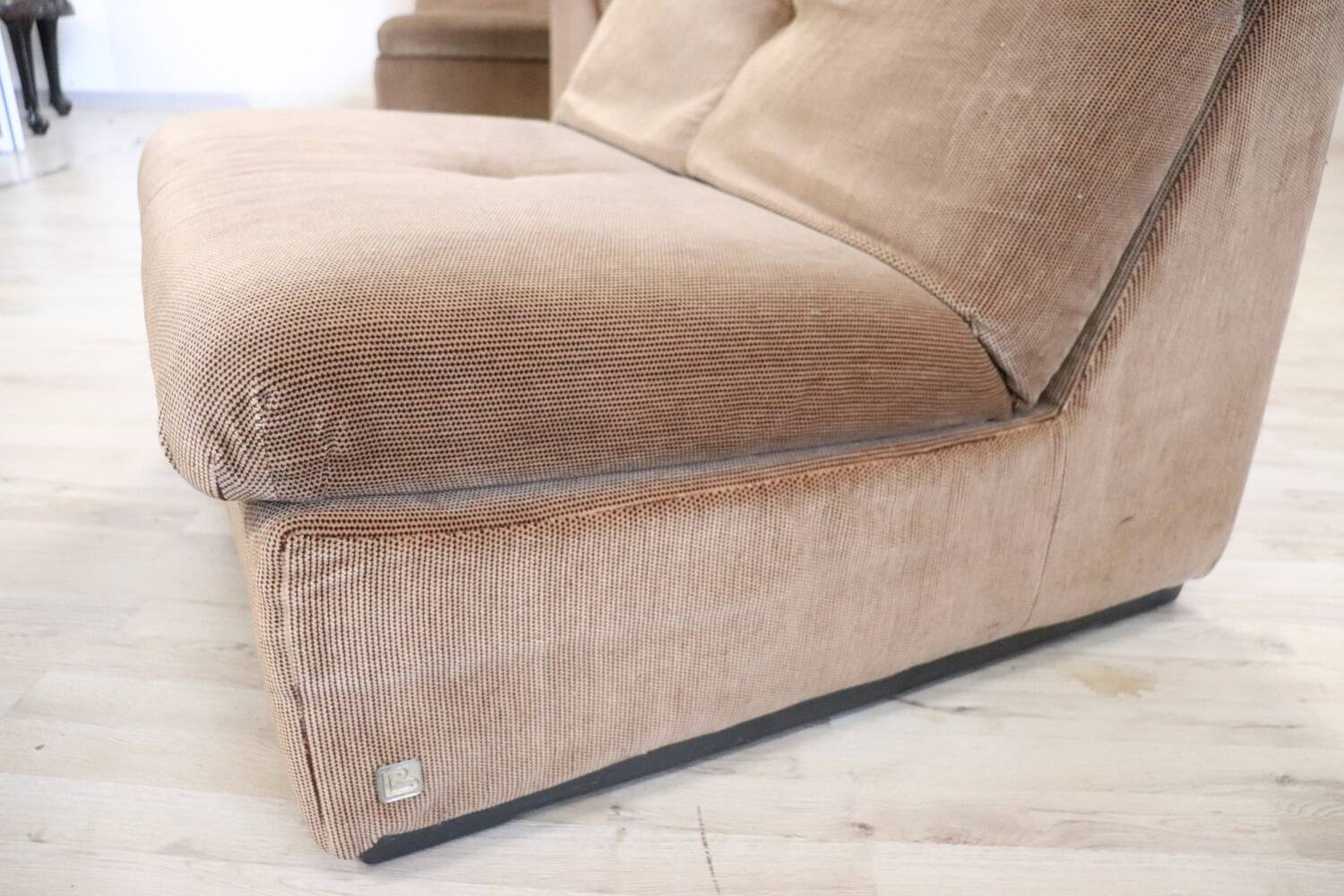 Modular Velvet Sofa by Busnelli, Italy, 1970s