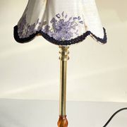 LAMPSHade Plexiglass and Lilac Fabric VINTAGE