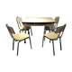 Table and 4 chairs in formica