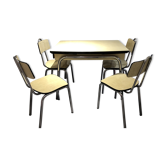 Table and 4 chairs in formica