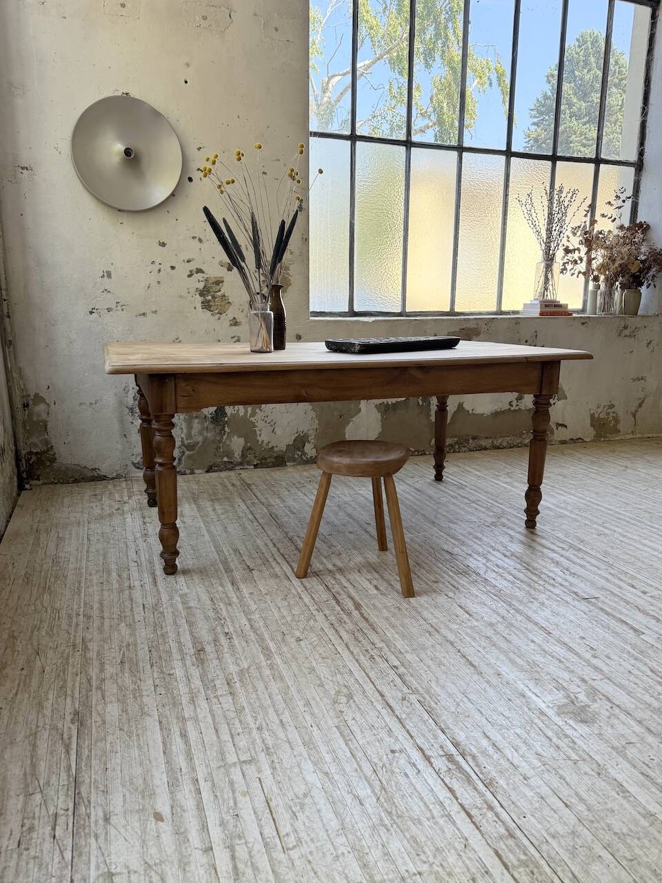 Walnut bistro farmhouse table 180cm