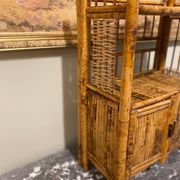 Vintage bamboo shelf