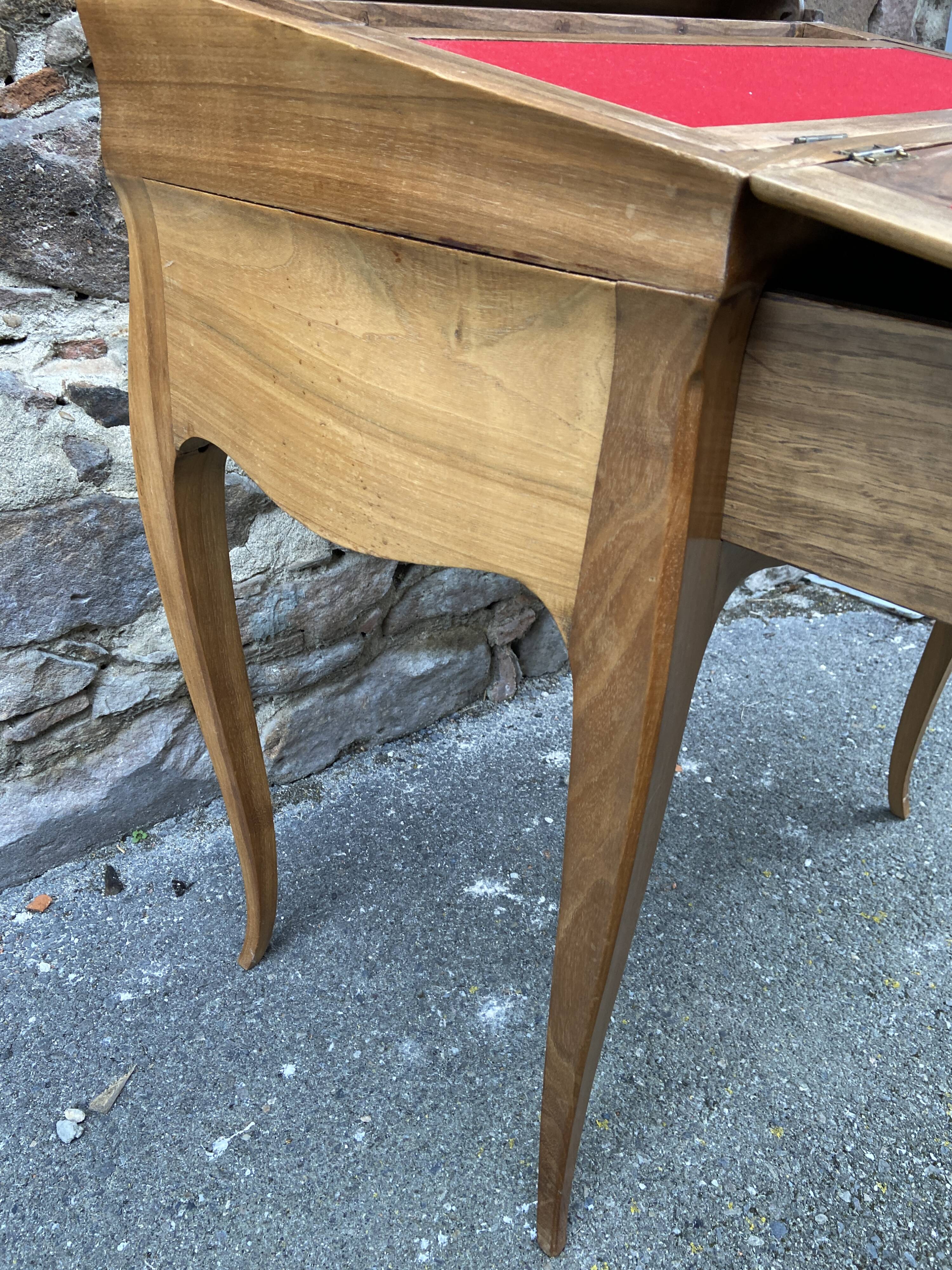 Bonheur du jour walnut 1920s writing desk system writing desk