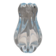 Vase en verre bleu glacé par Vicke Lindstrand pour Orrefors Suède années 1930.