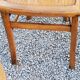 Set of 4 bistro chairs in beech and blond oak from the 50s