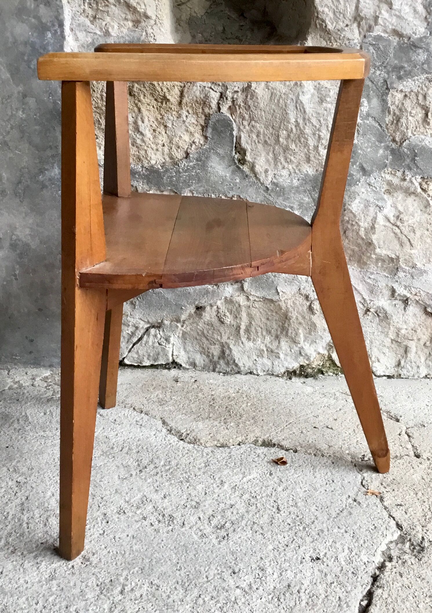 Brutalist tripod armchair - 1950