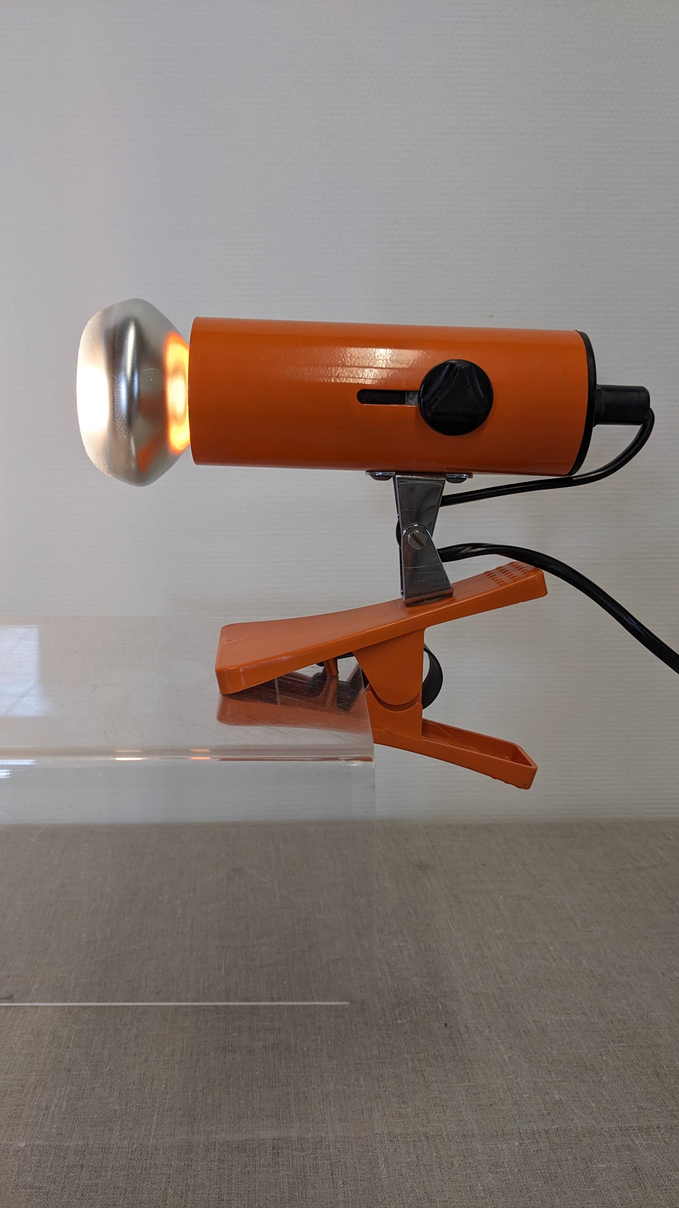 Italian clamp spotlight by Targetti, 1960s-70s