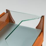 Pair of nightstands in teak La Permanente Mobili Cantù Italy 1950