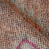 Red and orange vintage runner rug, 370x82cm