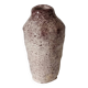 White ceramic vase with brown speckles