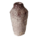 White ceramic vase with brown speckles