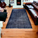 Tapis turc vintage vieilli 212 x 118 cm