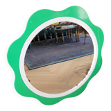 Plastic flower mirror by Finnish designer Makisen Kuvastin