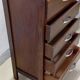 Scandinavian bedside chest of drawers mid-century vintage compass feet