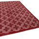Handmade carved anatolian 1980s 180 cm x 280 cm red rug
