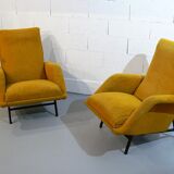 Pair of armchairs by Guy Besnard 1959