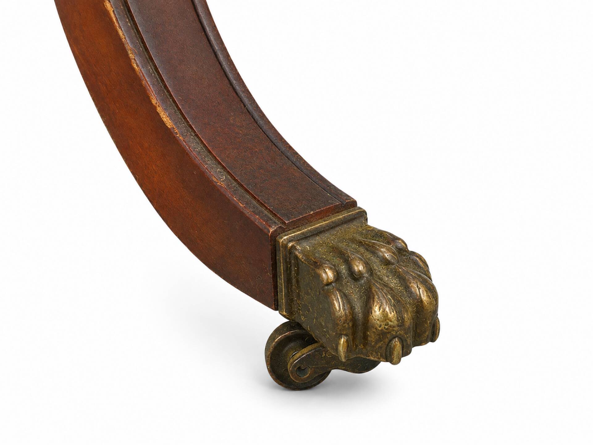 English mahogany double-sided desk with extensions