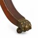 English mahogany double-sided desk with extensions