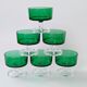 Lot de 6 coupes Luminarc vintage de couleur verte