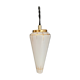 Suspension globe vintage art déco en opaline