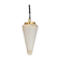 Suspension globe vintage art déco en opaline