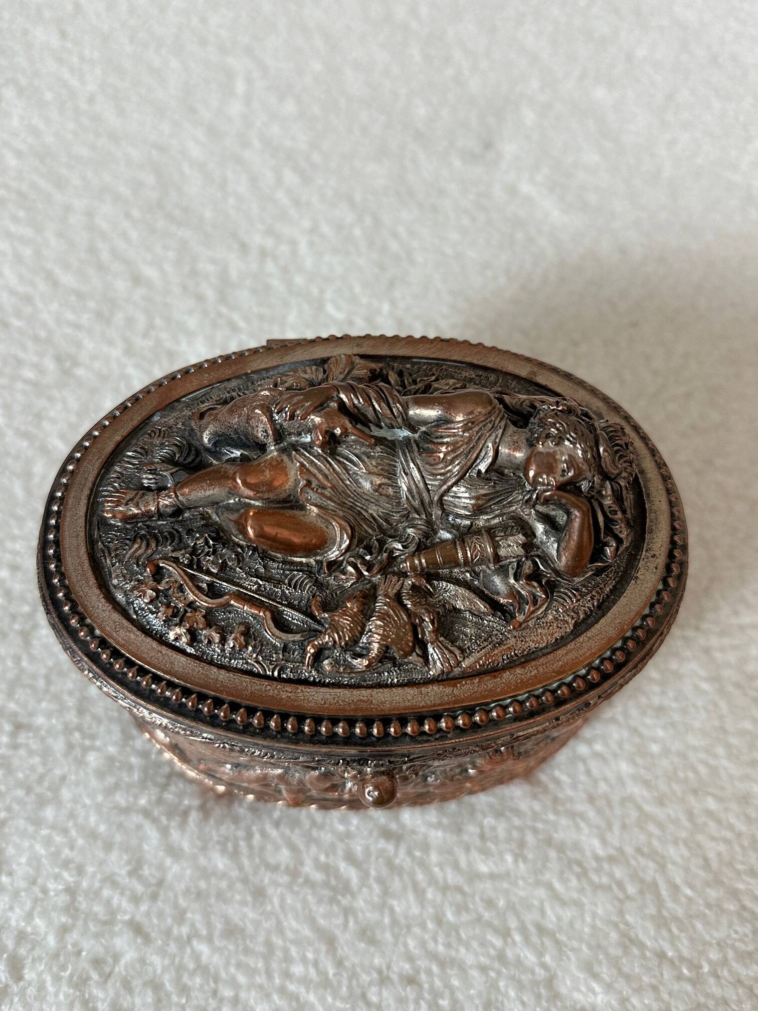 Copper jewelry box
