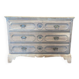 Commode en bois brut
