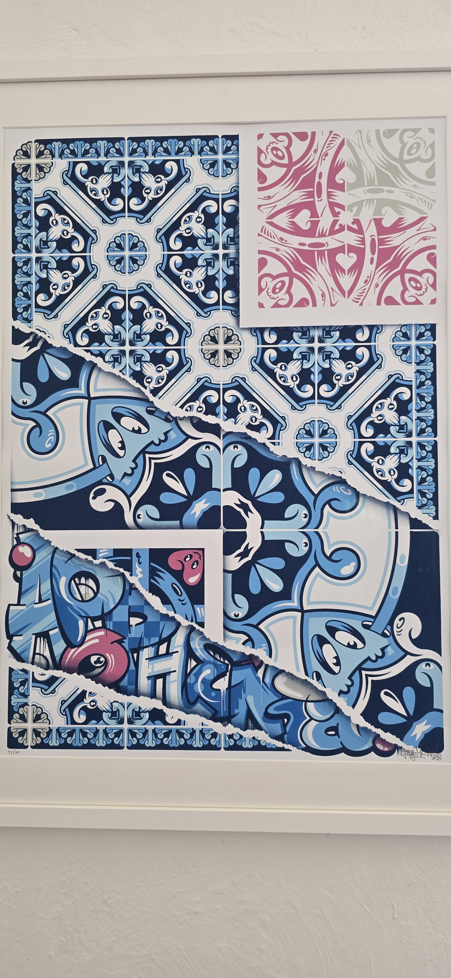 Add fuel - diogo machado (1980) - silkscreen print "apophenia" signed no. 43