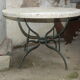 Outdoor round table, garden year 1950