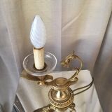 Bronze table lamp shape dragon head oil lamp