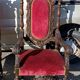 Pair of antique armchairs, carved in walnut