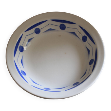 Plat creux Digouin Sarreguemines modèle "Ciboulette" ø27 cm