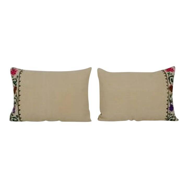 Set of 2 vintage kilim cushion covers 41x61 cm