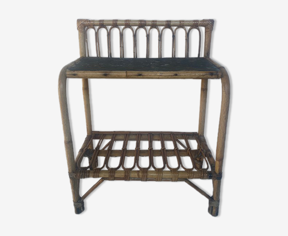 Rattan shelves